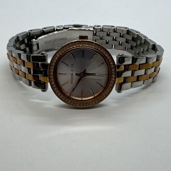 Michael Kors Petite Darci MK3298 Women Two Tone Analog Dial Quartz Watch JNA299 - Picture 5 of 11
